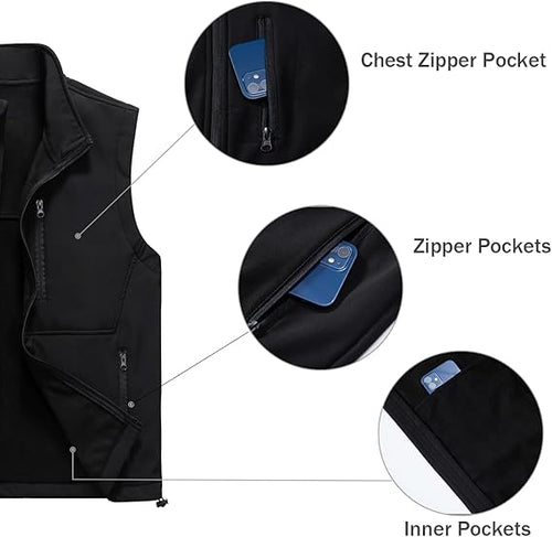 Men’s lightweight stand collar down vest