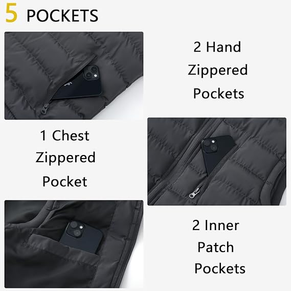 Men’s winter warm thick down vest