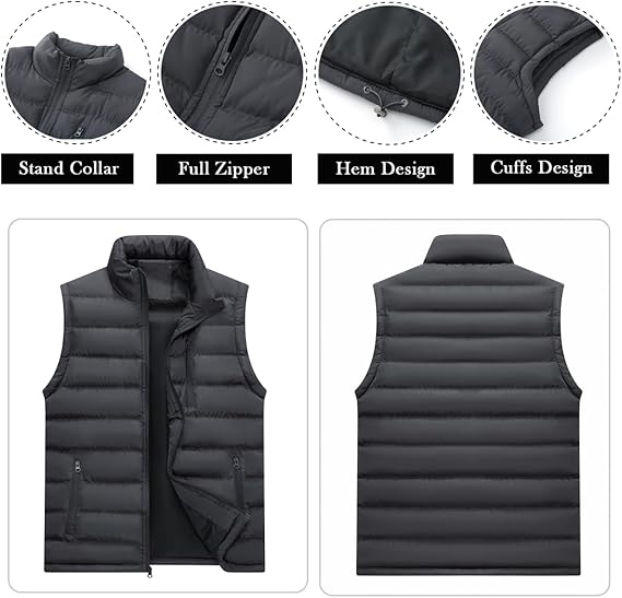 Men’s winter warm thick down vest