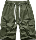 Men’s elastic waist cargo shorts