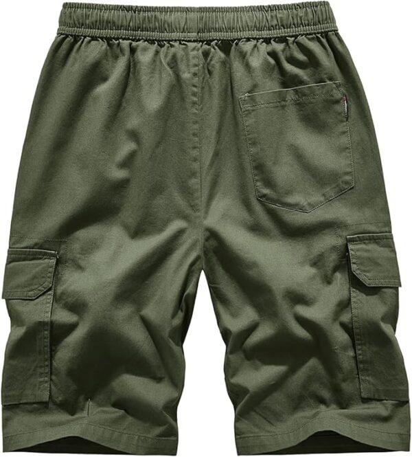 Men’s elastic waist cargo shorts