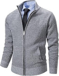 Men’s cardigan zipper knitted sweater