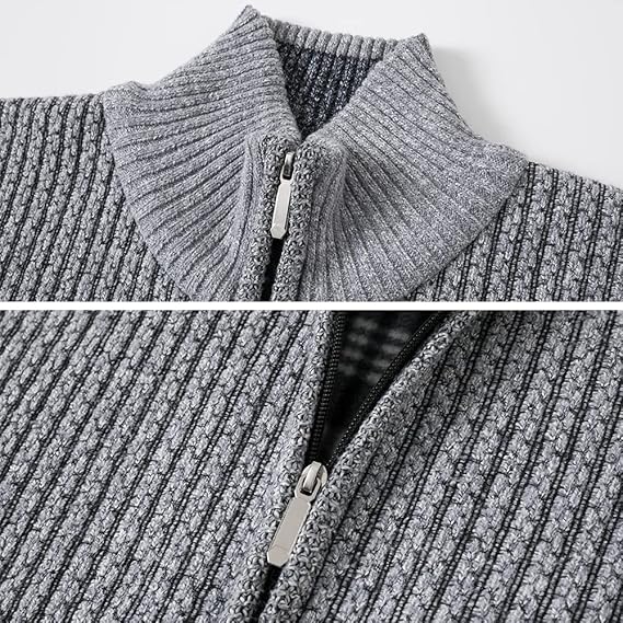 Men’s cardigan zipper knitted sweater