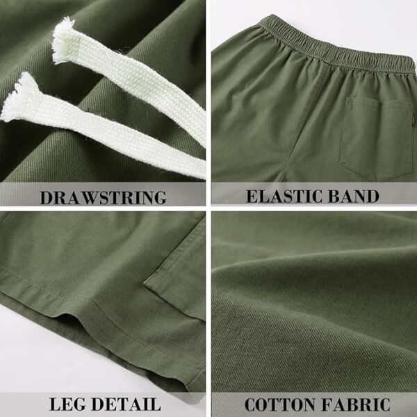 Men’s elastic waist cargo shorts